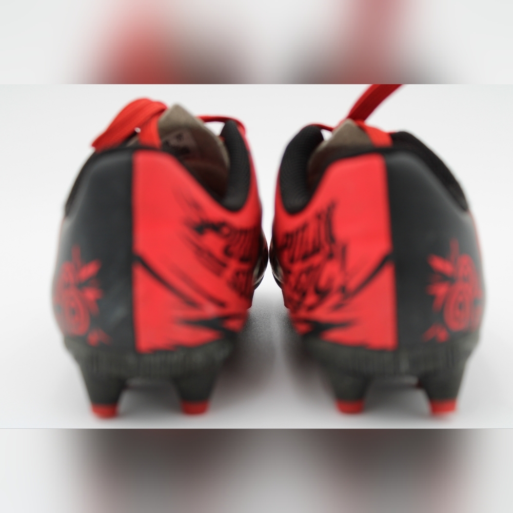 Little Girls Soccer Cleats Red/Black 11 - Picture 10 of 10